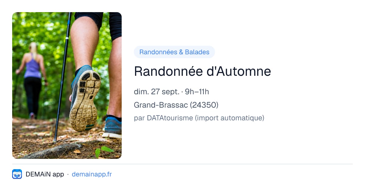 Randonnée d'Automne — Grand-Brassac
