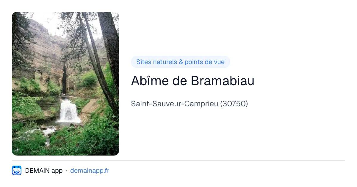 Abîme de Bramabiau — Saint-Sauveur-Camprieu
