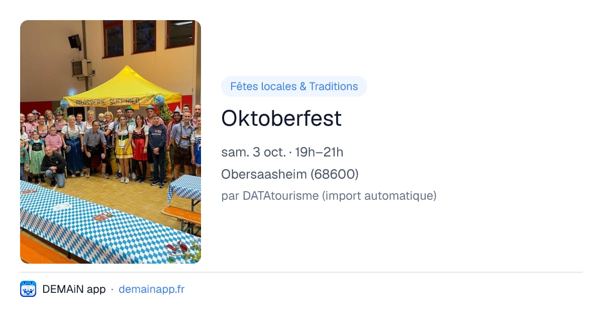 Oktoberfest — Obersaasheim