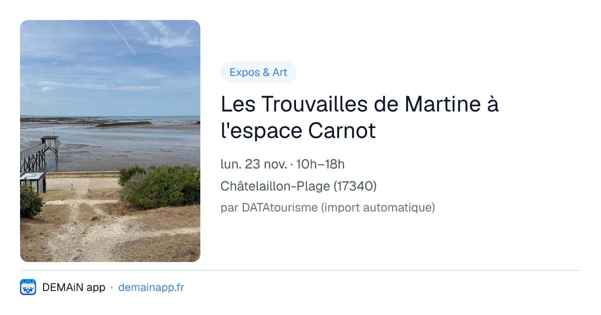 Les Trouvailles de Martine à l'espace Carnot — Châtelaillon-Plage