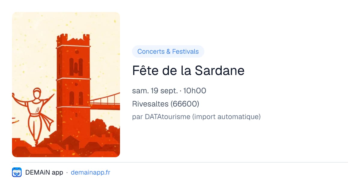 Fête de la Sardane — Rivesaltes