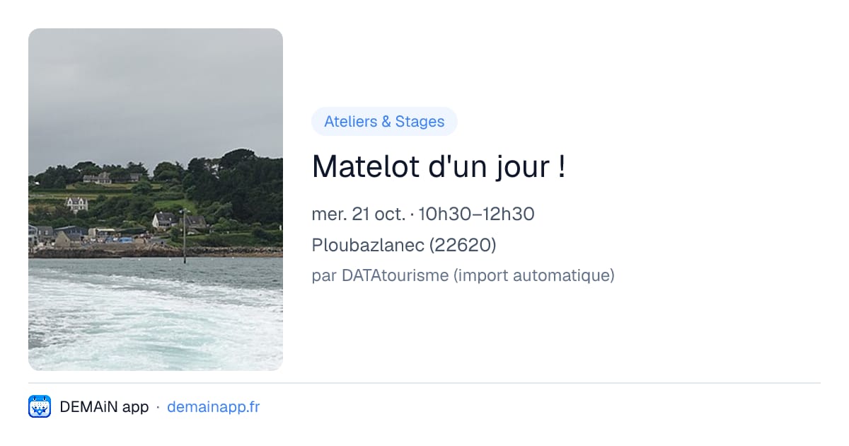 Matelot d'un jour ! — Ploubazlanec
