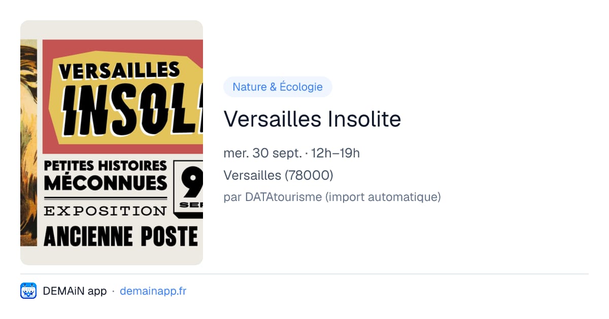Versailles Insolite — Versailles