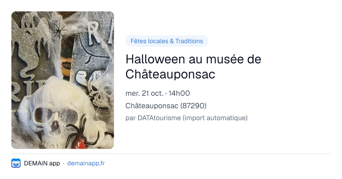 Halloween au musée de Châteauponsac — Châteauponsac