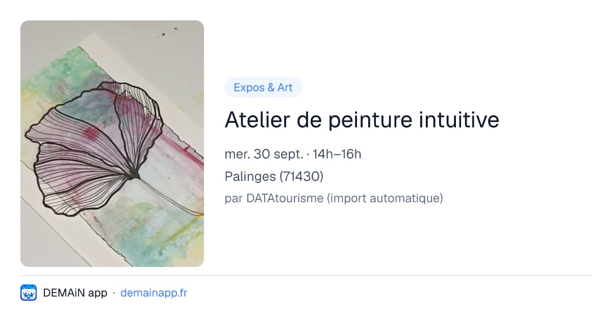 Atelier de peinture intuitive — Palinges