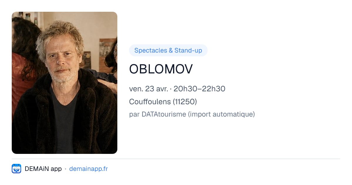 OBLOMOV — Couffoulens