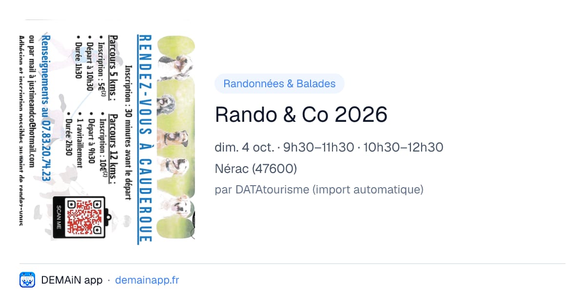 Rando & Co 2026 — Nérac