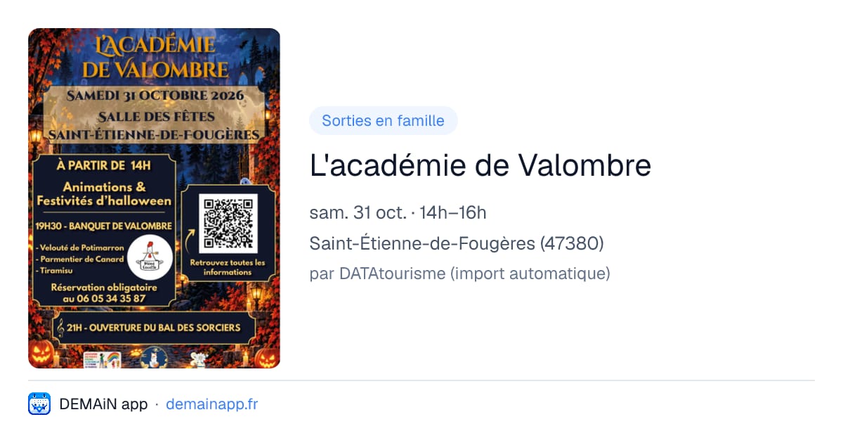 L'académie de Valombre — Saint-Étienne-de-Fougères
