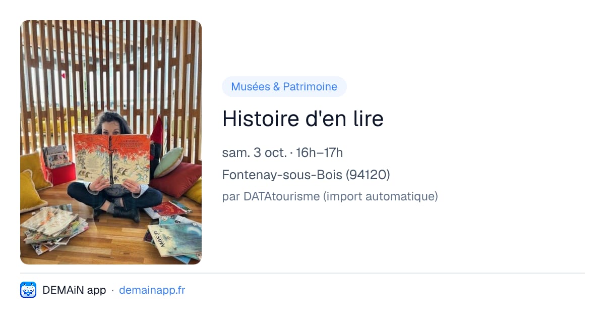 Histoire d'en lire — Fontenay-sous-Bois
