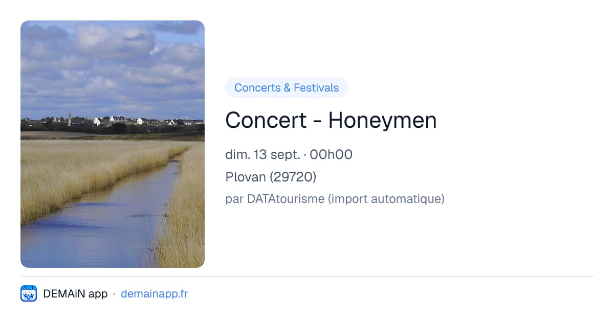 Concert - Honeymen — Plovan