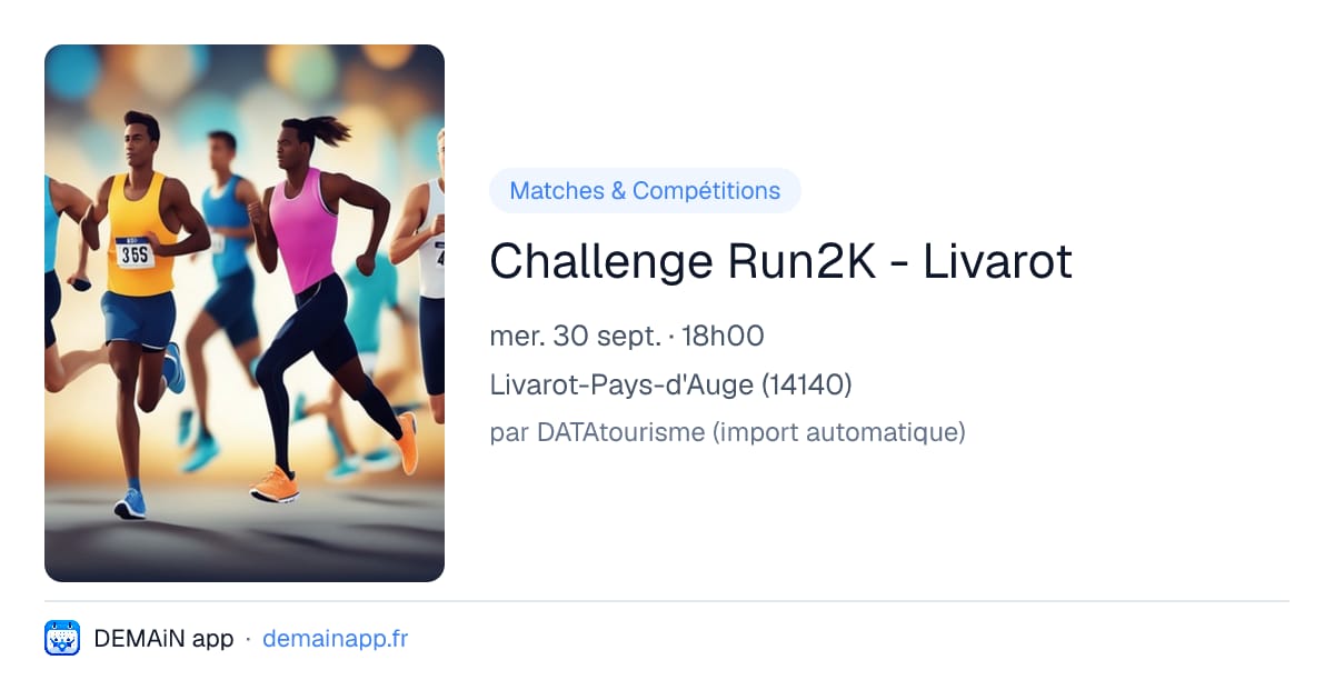 Challenge Run2K - Livarot — Livarot-Pays-d'Auge