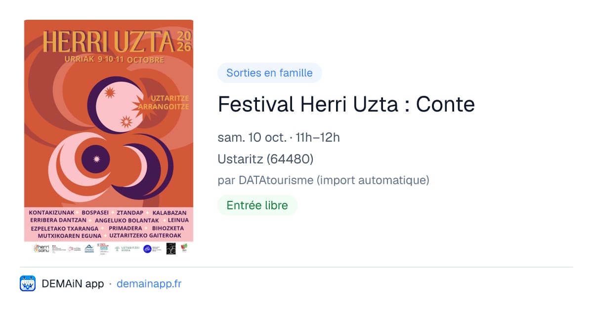 Festival Herri Uzta : Conte — Ustaritz