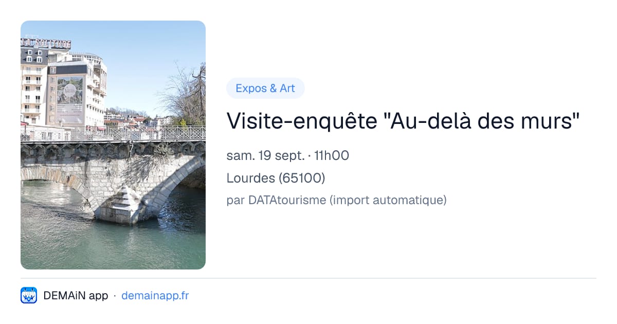 Visite-enquête "Au-delà des murs" — Lourdes