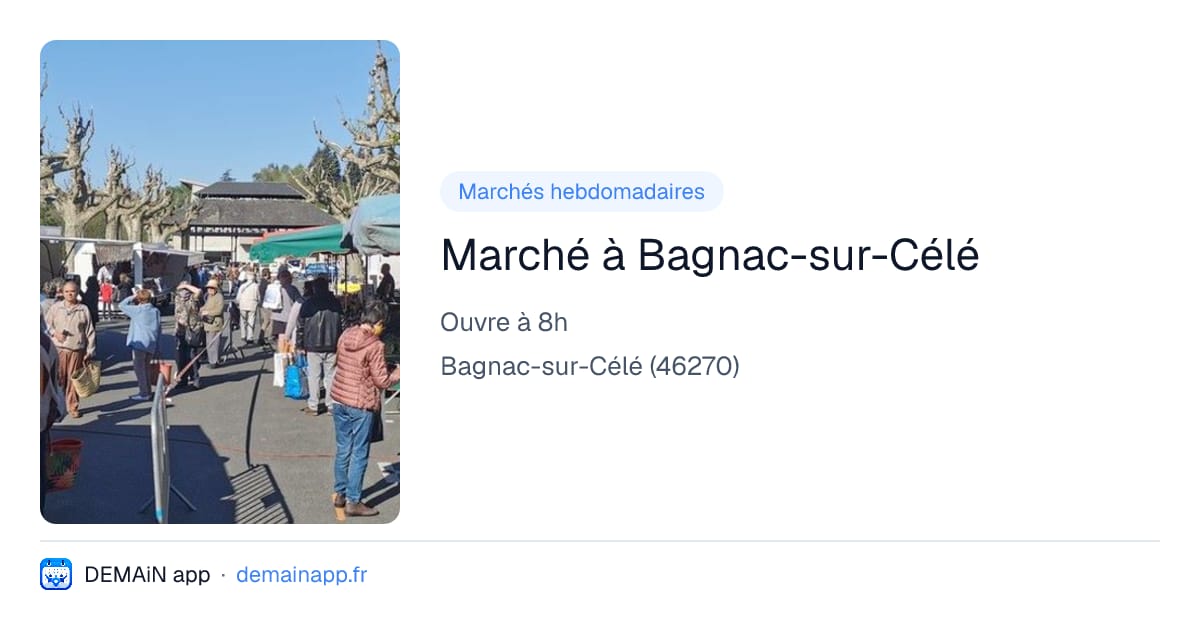 Marché à Bagnac-sur-Célé — Bagnac-sur-Célé