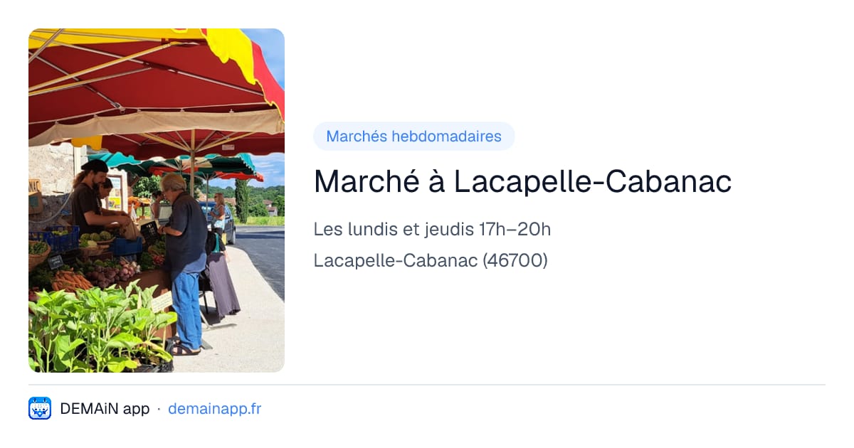 Marché à Lacapelle-Cabanac — Lacapelle-Cabanac