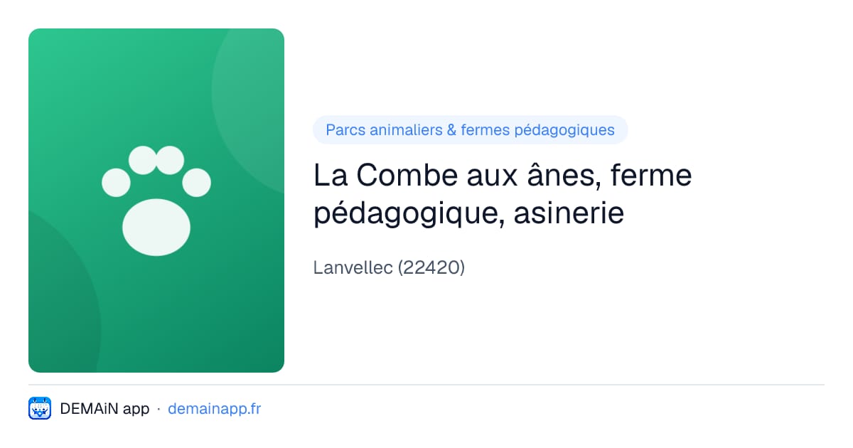 La Combe aux ânes, ferme pédagogique, asinerie — Lanvellec