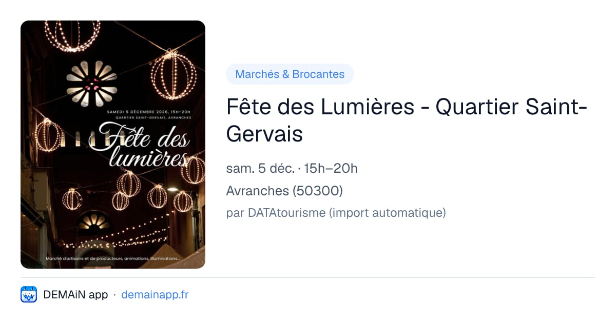 Fête des Lumières - Quartier Saint-Gervais — Avranches