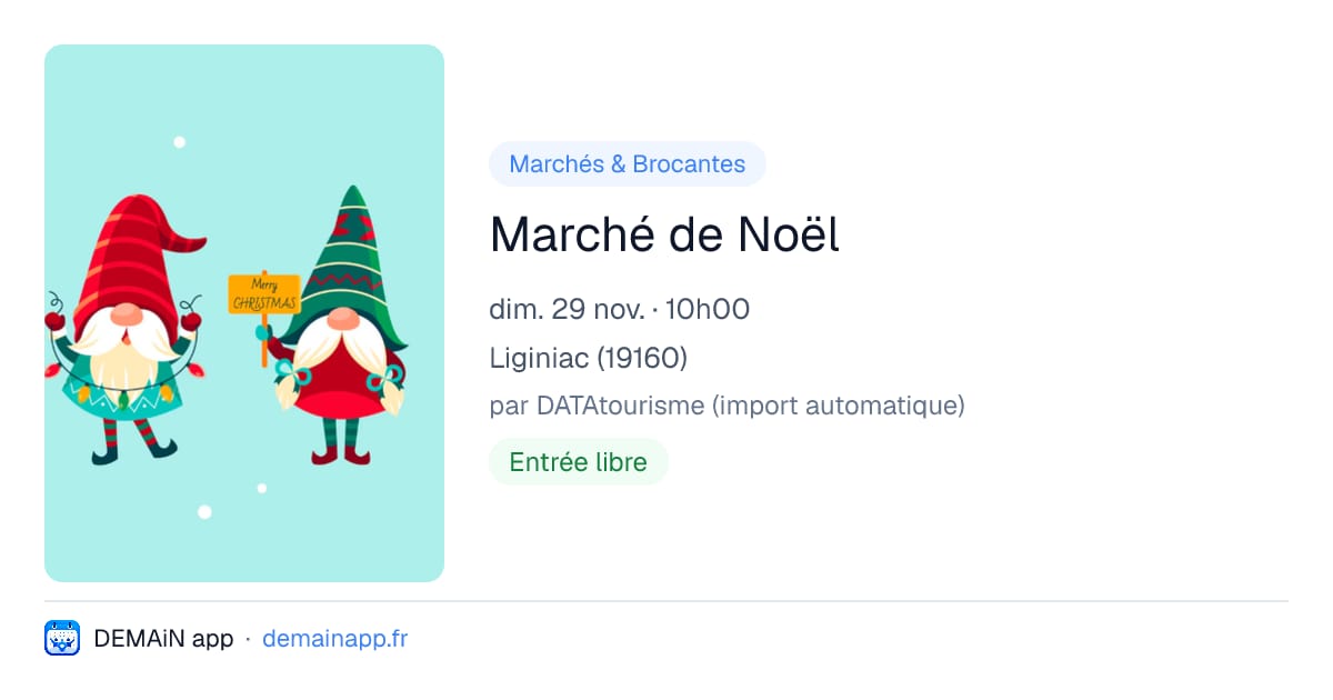 Marché de Noël — Liginiac
