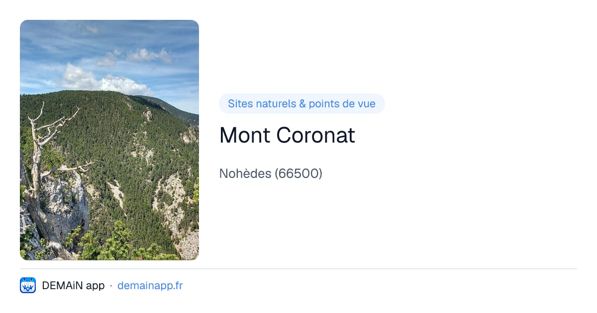 Mont Coronat — Nohèdes