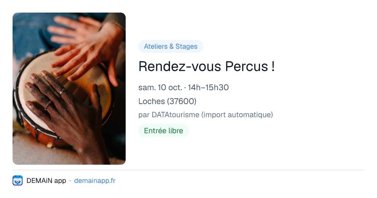 Rendez-vous Percus ! — Loches