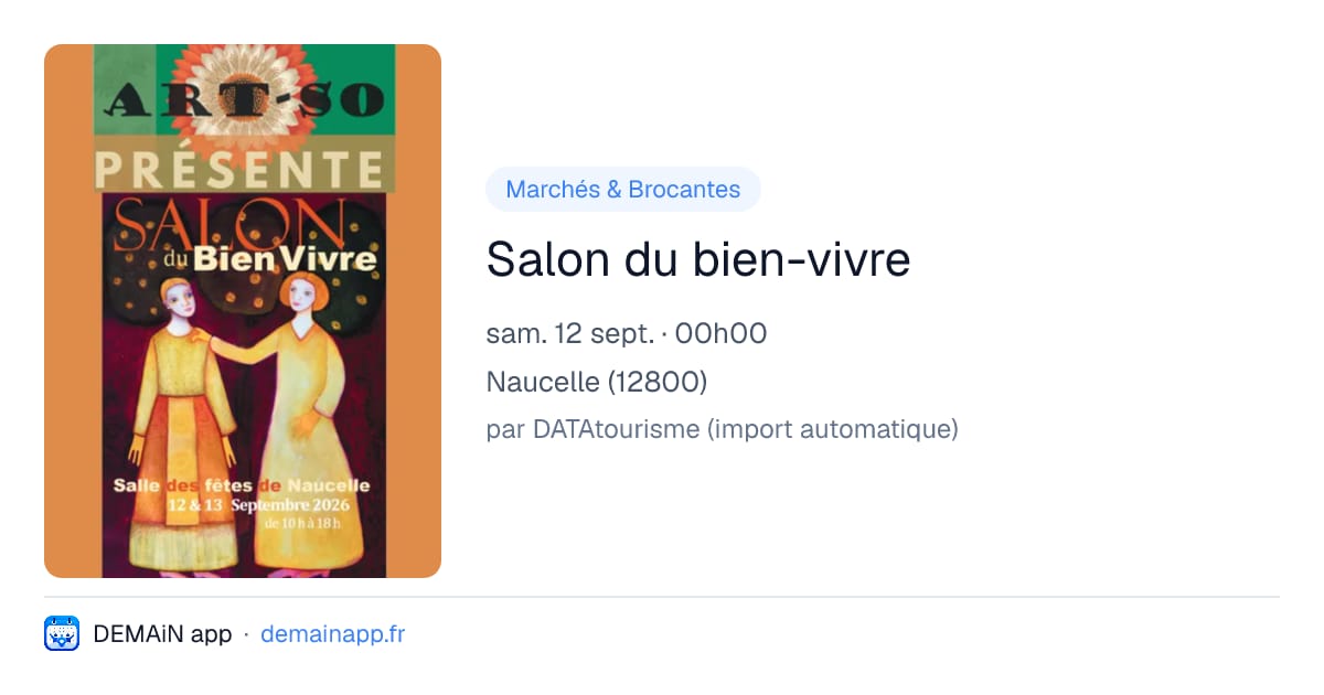 Salon du bien-vivre — Naucelle