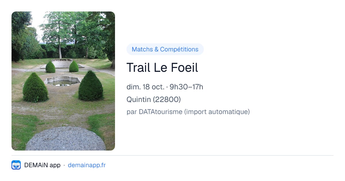 Trail Le Foeil — Quintin