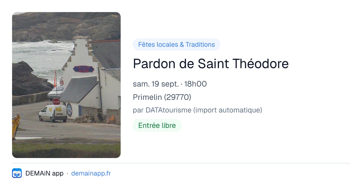 Pardon de Saint Théodore — Primelin