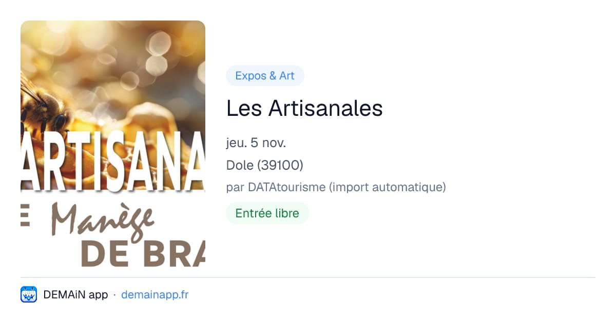 Les Artisanales — Dole