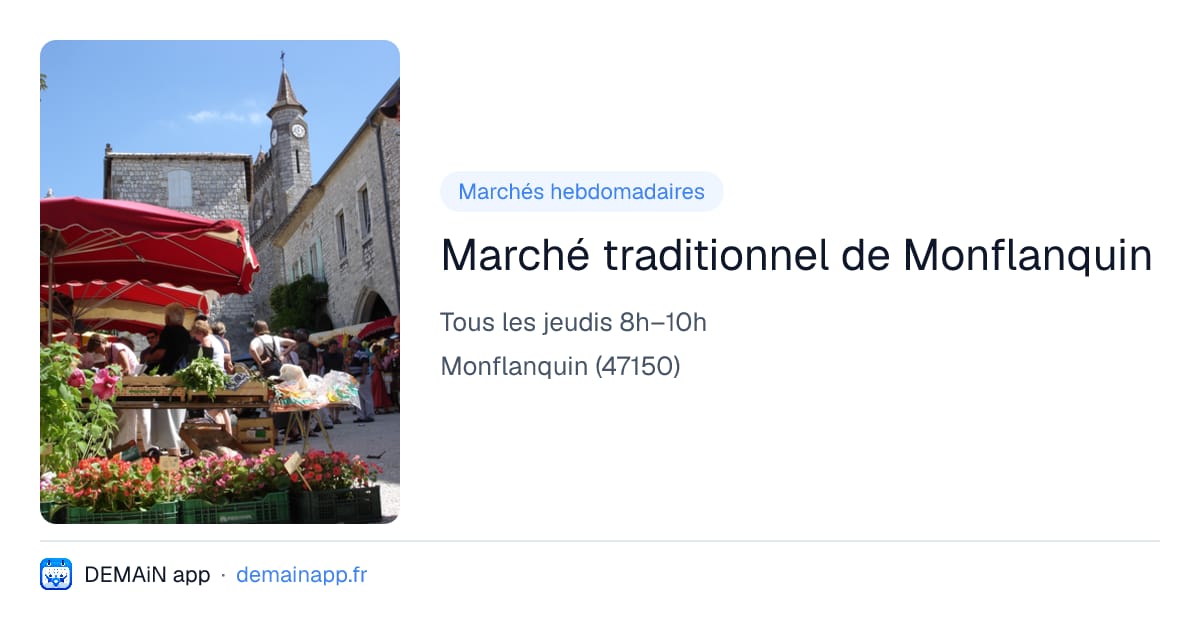 Marché traditionnel de Monflanquin — Monflanquin