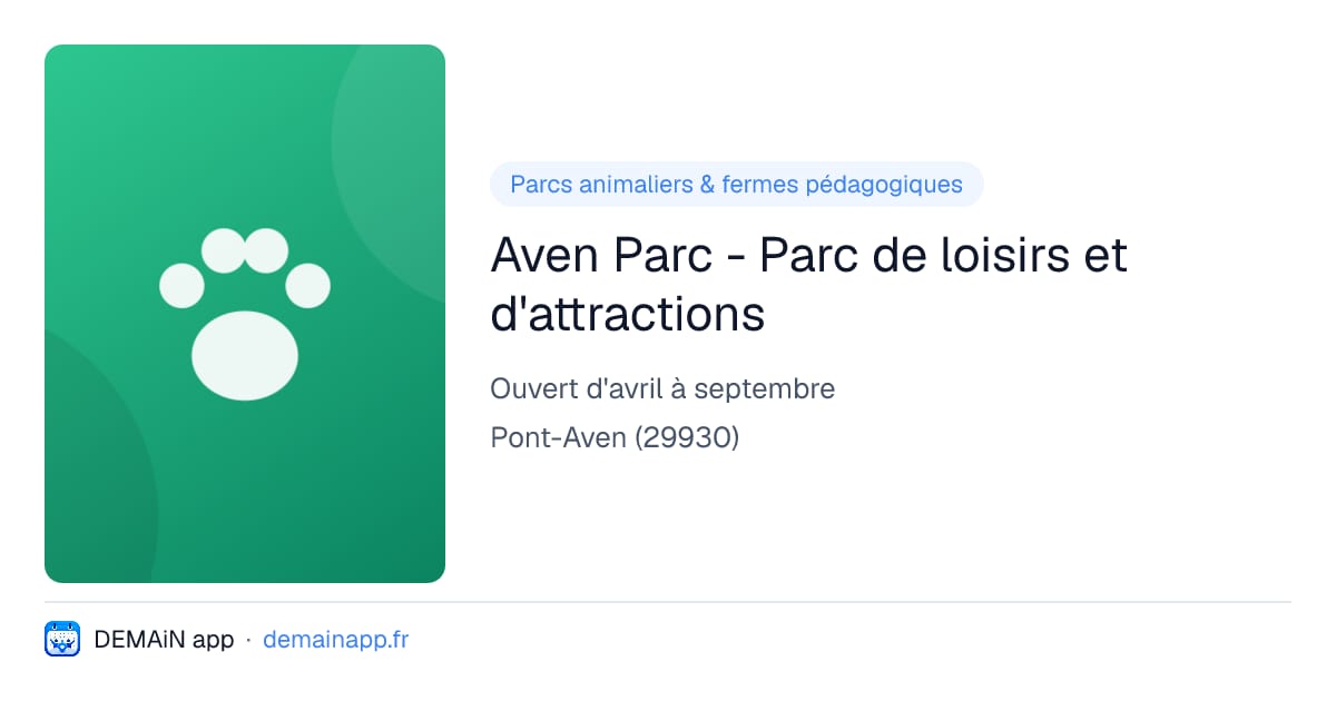 Aven Parc - Parc de loisirs et d'attractions — Pont-Aven