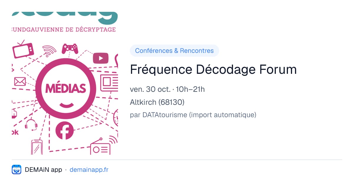 Fréquence Décodage Forum — Altkirch