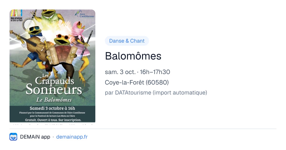 Balomômes — Coye-la-Forêt
