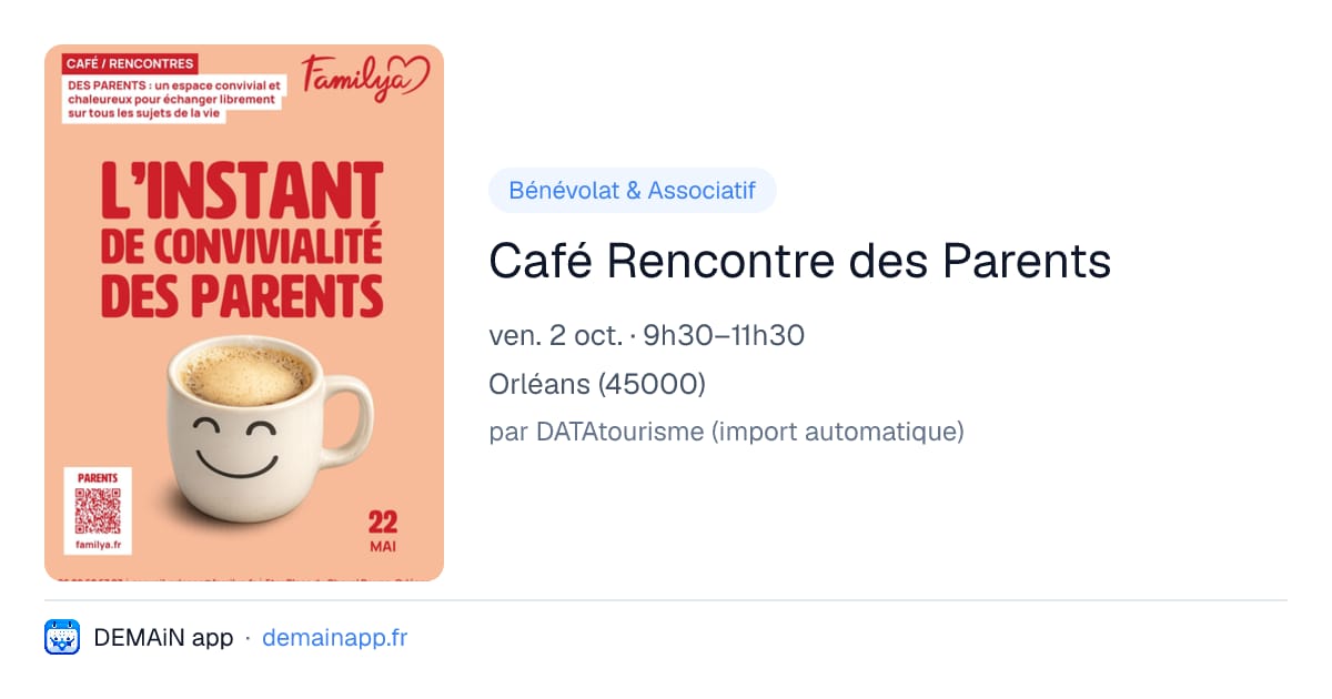 Café Rencontre des Parents — Orléans