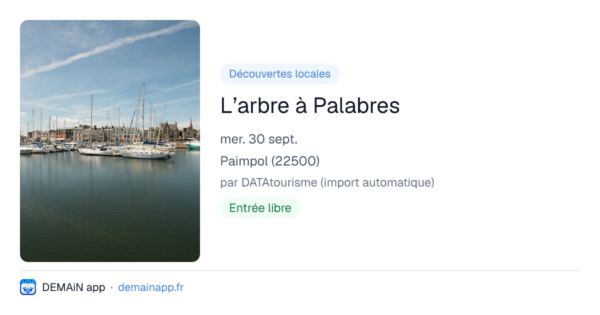 L’arbre à Palabres — Paimpol