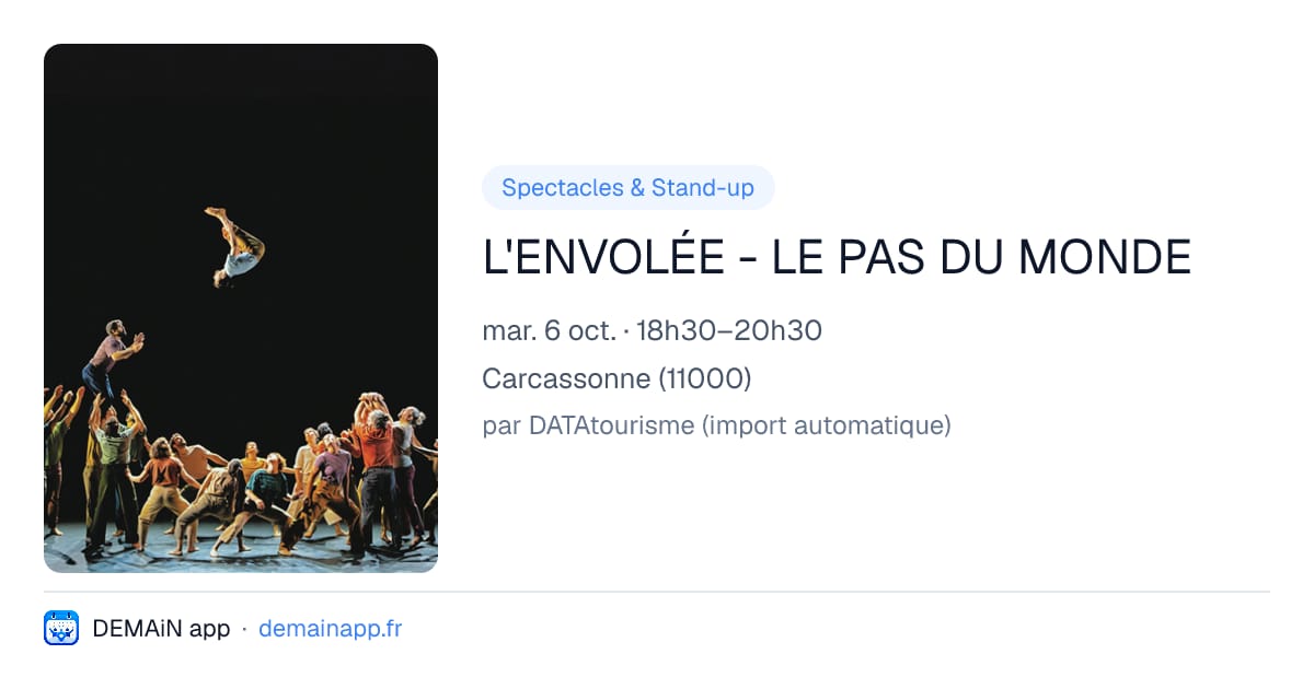 L'ENVOLÉE - LE PAS DU MONDE — Carcassonne