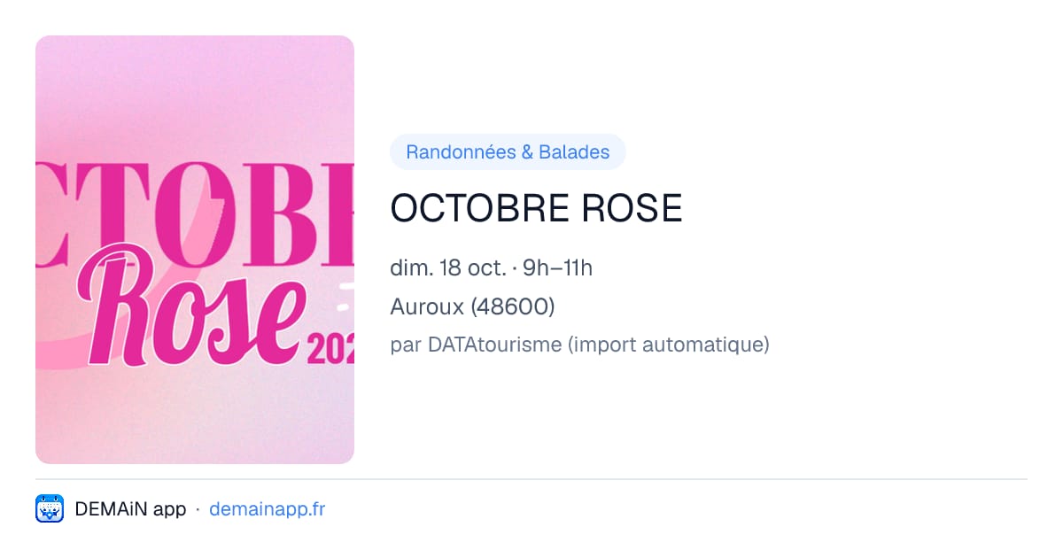 OCTOBRE ROSE — Auroux