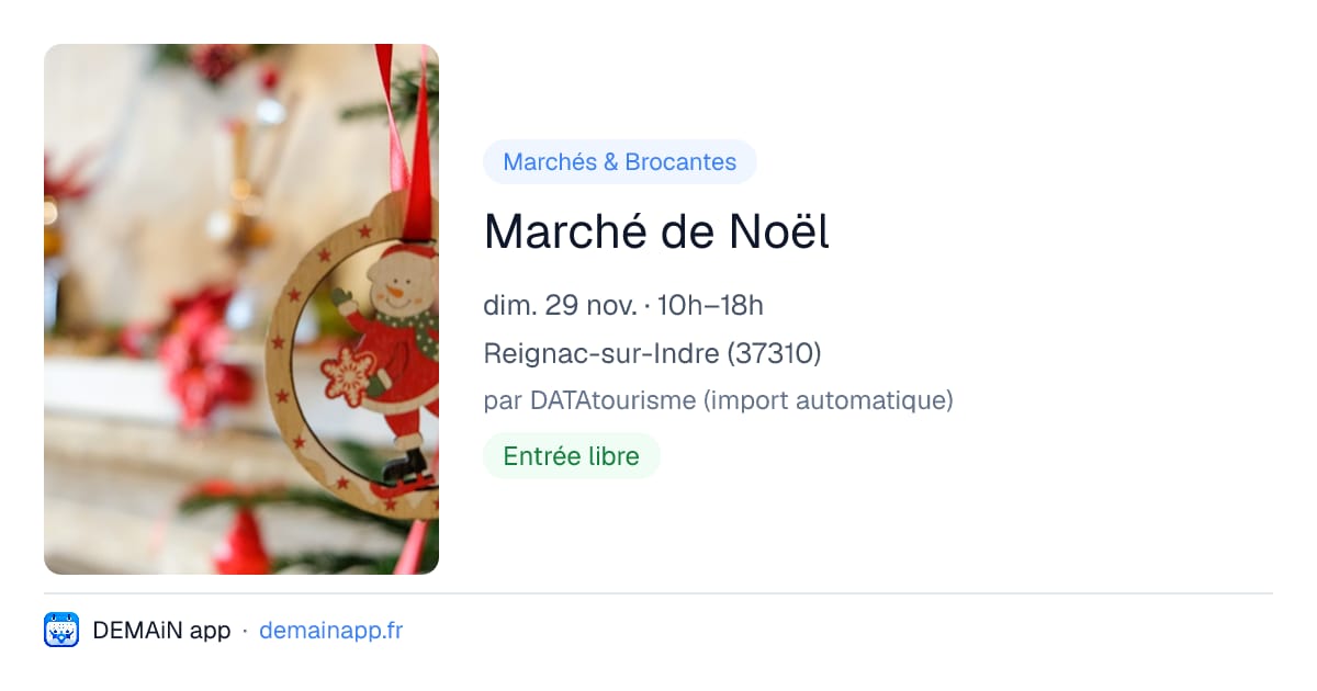 Marché de Noël — Reignac-sur-Indre