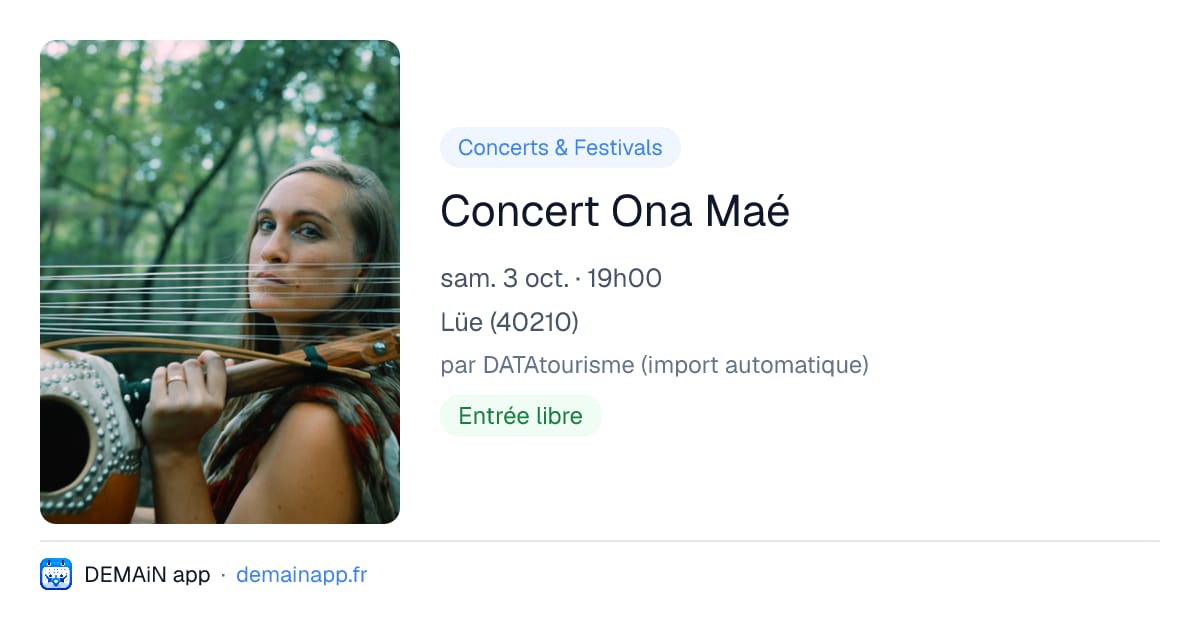Concert Ona Maé — Lüe