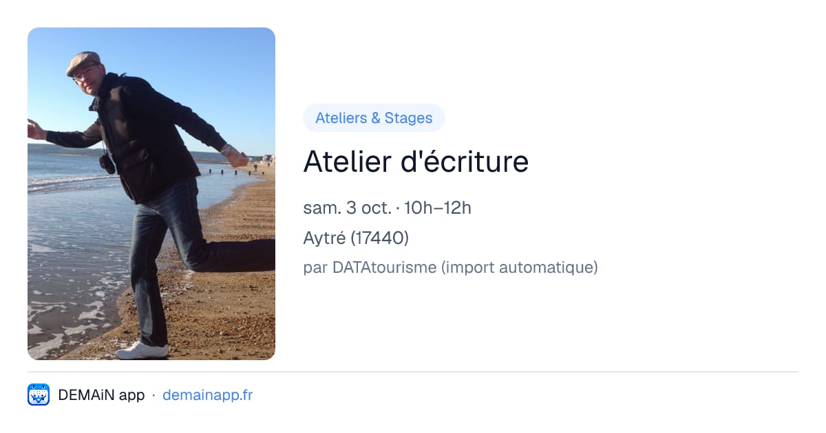 Atelier d'écriture — Aytré