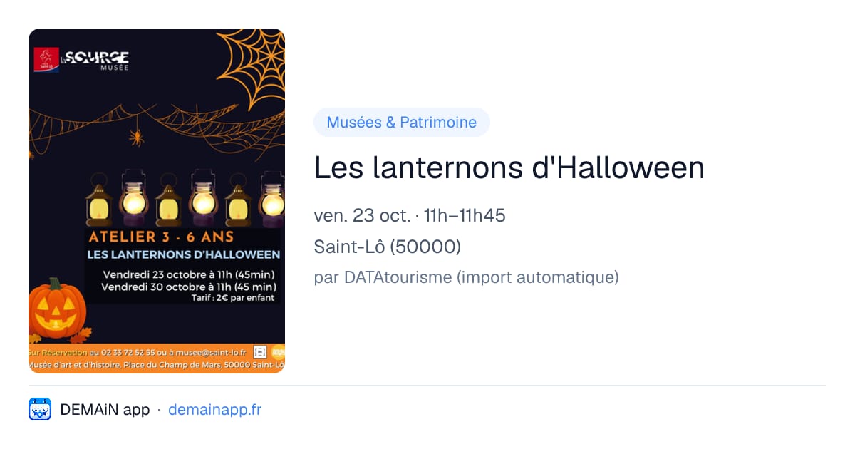 Les lanternons d'Halloween — Saint-Lô