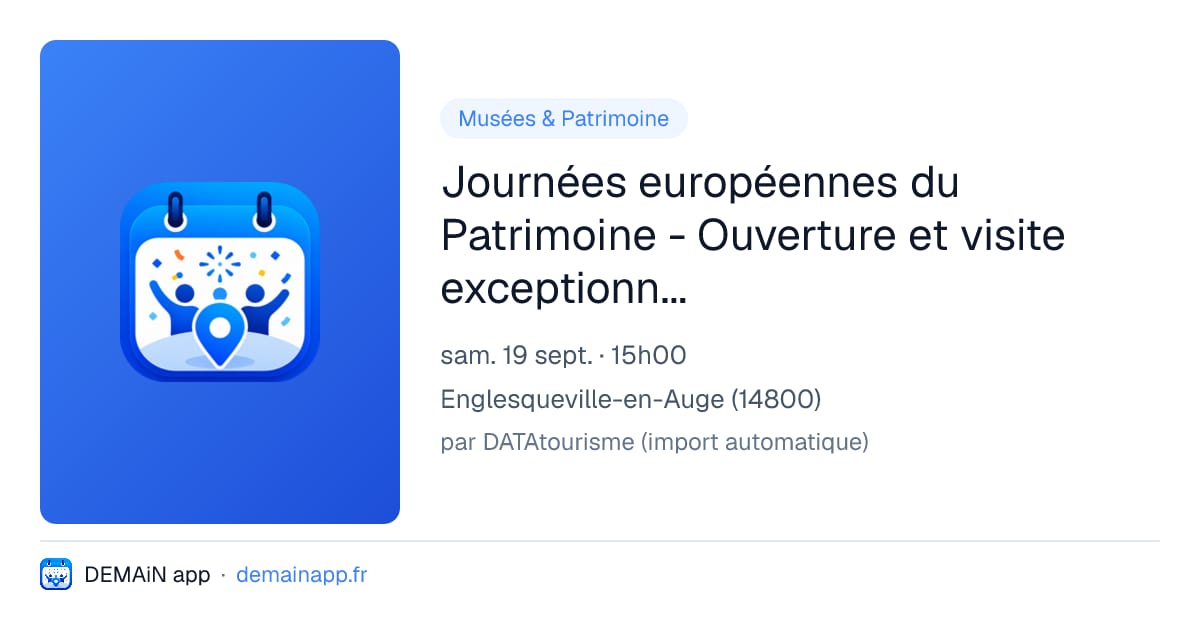 Journées européennes du Patrimoine - Ouverture et visite exceptionnelles de l'atelier normand du peintre André Hambourg — Englesqueville-en-Auge