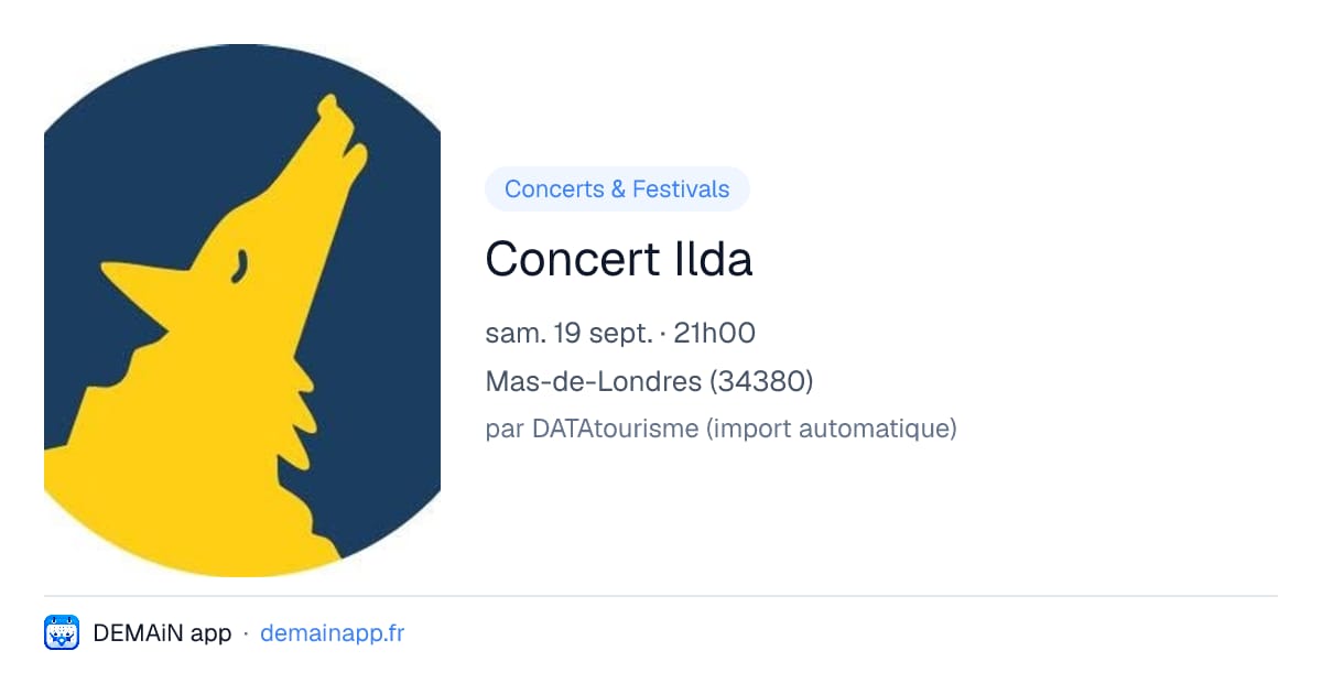 Concert Ilda — Mas-de-Londres