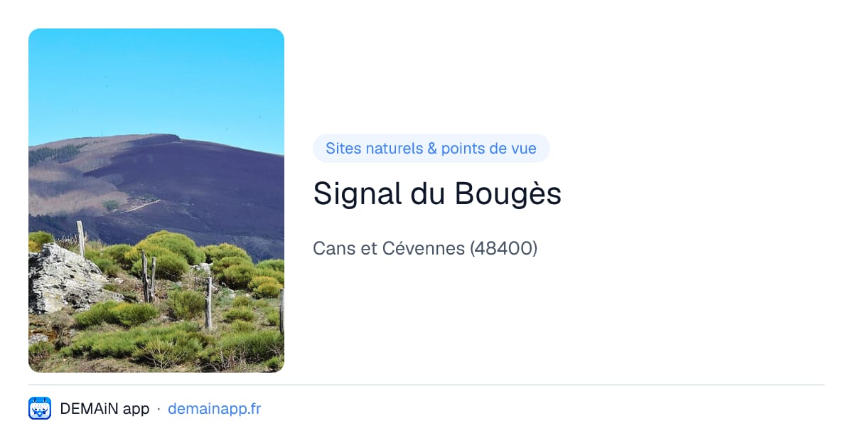 Signal du Bougès — Cans et Cévennes