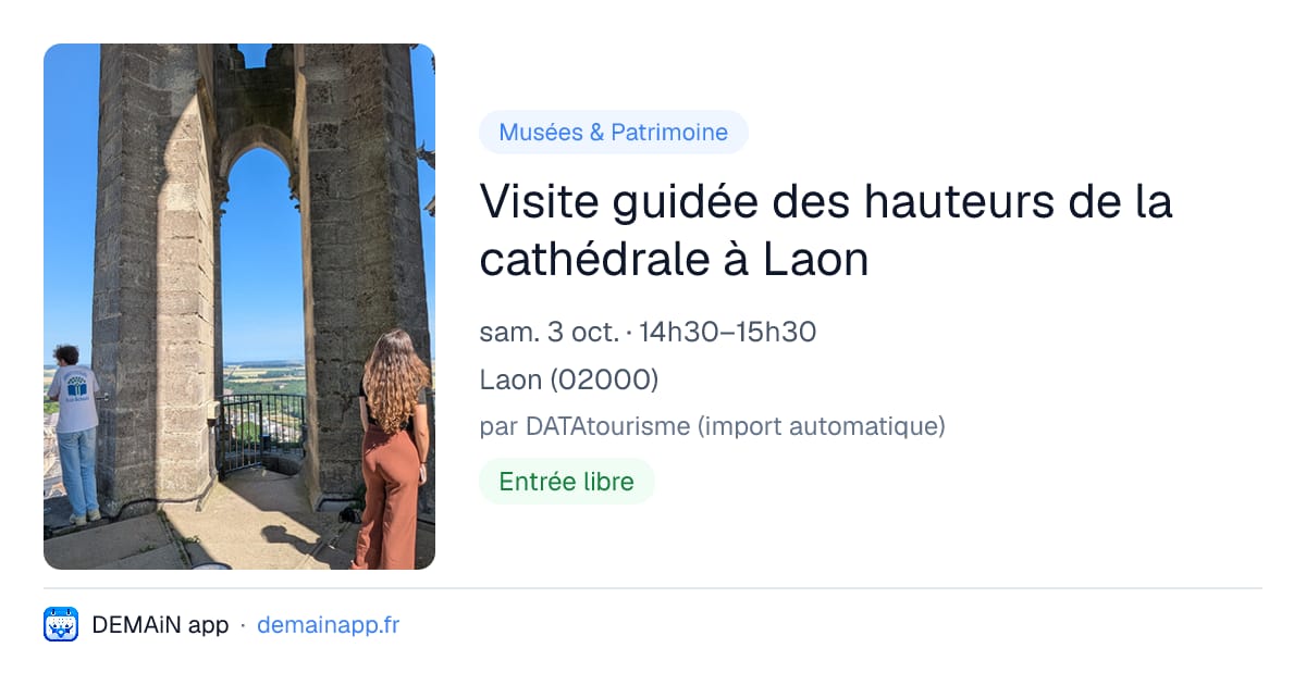 Visite guidée des hauteurs de la cathédrale à Laon — Laon
