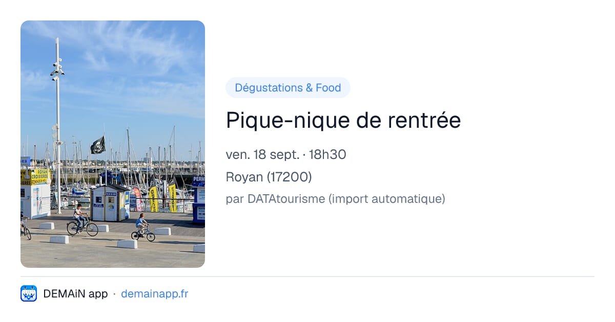 Pique-nique de rentrée — Royan