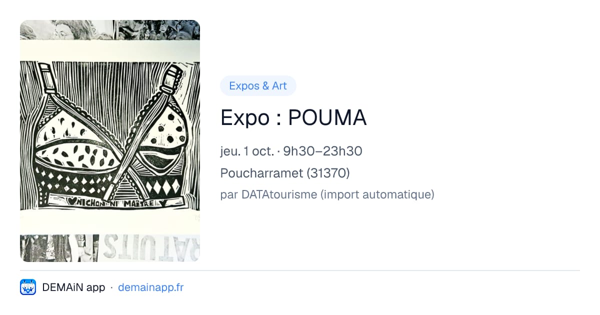 Expo : POUMA — Poucharramet