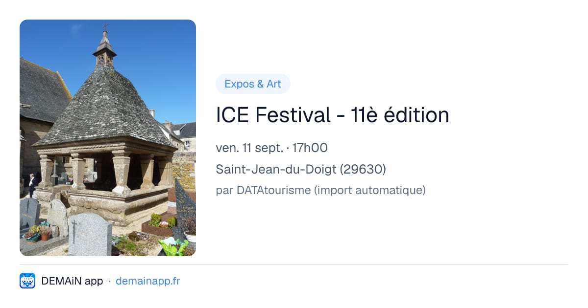 ICE Festival - 11è édition — Saint-Jean-du-Doigt