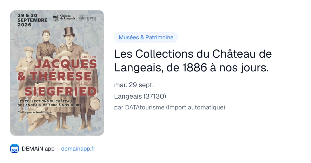 Les Collections du Château de Langeais, de 1886 à nos jours. — Langeais
