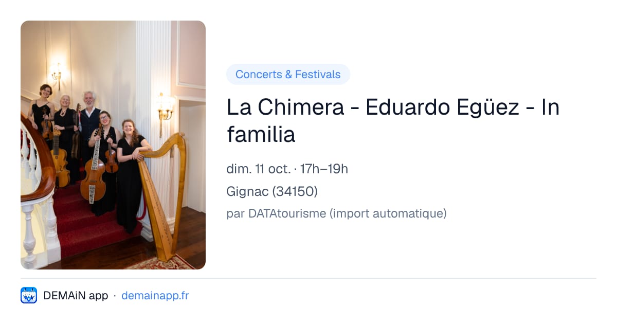 La Chimera - Eduardo Egüez - In familia — Gignac
