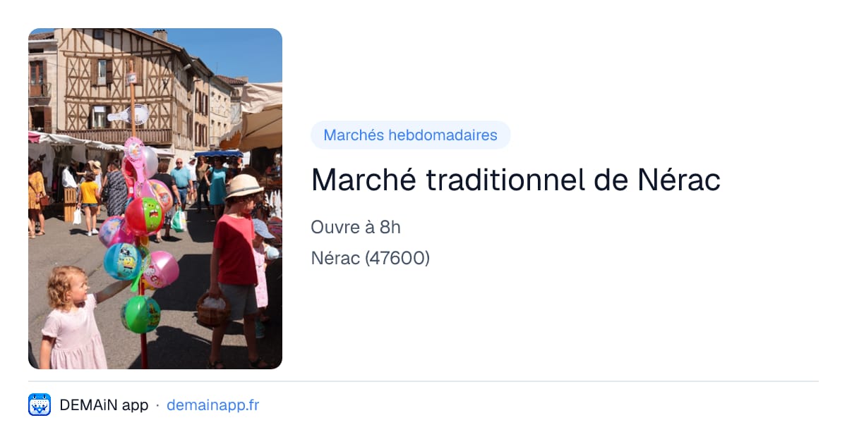 Marché traditionnel de Nérac — Nérac